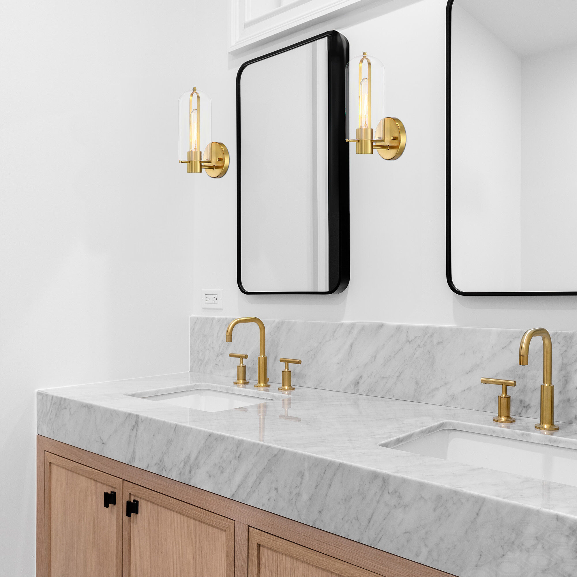 Skylar 1 Light 5.25 inch Brushed Gold Wall Sconce Wall Light